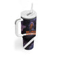 Mae Jemison Tumbler With Handle Cartoon Astronaut Portrait, The Sky Is Not the Limit Quote and Galaxy Dreamer - African Pride