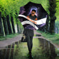 Mae Jemison Umbrella Cartoon Astronaut Portrait, The Sky Is Not the Limit Quote and Galaxy Dreamer - African Pride