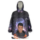 Mae Jemison Wearable Blanket Hoodie Cartoon Astronaut Portrait, The Sky Is Not the Limit Quote and Galaxy Dreamer - African Pride