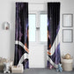 Mae Jemison Window Curtain Cartoon Astronaut Portrait, The Sky Is Not the Limit Quote and Galaxy Dreamer - African Pride