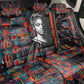 Chimamanda Ngozi Adichie Back Car Seat Cover with Monochrome Portrait, The Danger of a Single Story Quote - African Pride
