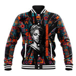 Chimamanda Ngozi Adichie Baseball Jacket with Monochrome Portrait, The Danger of a Single Story Quote - African Pride