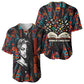 Chimamanda Ngozi Adichie Baseball Jersey with Monochrome Portrait, The Danger of a Single Story Quote - African Pride