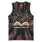 Chimamanda Ngozi Adichie Basketball Jersey with Monochrome Portrait, The Danger of a Single Story Quote - African Pride