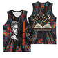 Chimamanda Ngozi Adichie Basketball Jersey with Monochrome Portrait, The Danger of a Single Story Quote - African Pride