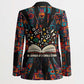 Chimamanda Ngozi Adichie Blazer with Monochrome Portrait, The Danger of a Single Story Quote - African Pride
