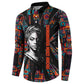 Chimamanda Ngozi Adichie Button Sweatshirt with Monochrome Portrait, The Danger of a Single Story Quote