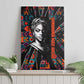 Chimamanda Ngozi Adichie Canvas Wall Art with Monochrome Portrait, The Danger of a Single Story Quote - African Pride