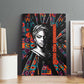 Chimamanda Ngozi Adichie Canvas Wall Art with Monochrome Portrait, The Danger of a Single Story Quote - African Pride