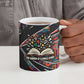 Chimamanda Ngozi Adichie Ceramic Mug with Monochrome Portrait, The Danger of a Single Story Quote - African Pride