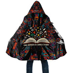 Chimamanda Ngozi Adichie Cloak with Monochrome Portrait, The Danger of a Single Story Quote - African Pride