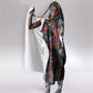Chimamanda Ngozi Adichie Hooded Blanket with Monochrome Portrait, The Danger of a Single Story Quote - African Pride