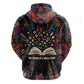 Chimamanda Ngozi Adichie Hoodie with Monochrome Portrait, The Danger of a Single Story Quote - African Pride