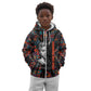 Chimamanda Ngozi Adichie Kid Hoodie with Monochrome Portrait, The Danger of a Single Story Quote - African Pride