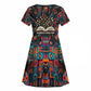 Chimamanda Ngozi Adichie Kid Short Sleeve Dress with Monochrome Portrait, The Danger of a Single Story Quote - African Pride
