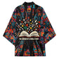 Chimamanda Ngozi Adichie Kimono with Monochrome Portrait, The Danger of a Single Story Quote - African Pride