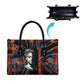 Chimamanda Ngozi Adichie Leather Bag with Monochrome Portrait, The Danger of a Single Story Quote - African Pride