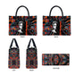 Chimamanda Ngozi Adichie Leather Bag with Monochrome Portrait, The Danger of a Single Story Quote - African Pride