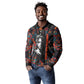 Chimamanda Ngozi Adichie Long Sleeve Polo Shirt with Monochrome Portrait, The Danger of a Single Story Quote - African Pride