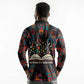 Chimamanda Ngozi Adichie Long Sleeve Polo Shirt with Monochrome Portrait, The Danger of a Single Story Quote - African Pride