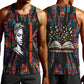 Chimamanda Ngozi Adichie Men Tank Top with Monochrome Portrait, The Danger of a Single Story Quote - African Pride