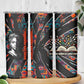 Chimamanda Ngozi Adichie Skinny Tumbler with Monochrome Portrait, The Danger of a Single Story Quote - African Pride
