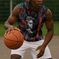 Chimamanda Ngozi Adichie Sleeveless Hoodie with Monochrome Portrait, The Danger of a Single Story Quote - African Pride