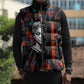 Chimamanda Ngozi Adichie Sleeveless Puffer Jacket with Monochrome Portrait, The Danger of a Single Story Quote - African Pride