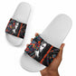 Chimamanda Ngozi Adichie Slide Sandals with Monochrome Portrait, The Danger of a Single Story Quote - African Pride