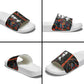 Chimamanda Ngozi Adichie Slide Sandals with Monochrome Portrait, The Danger of a Single Story Quote - African Pride