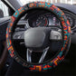 Chimamanda Ngozi Adichie Steering Wheel Cover with Monochrome Portrait, The Danger of a Single Story Quote - African Pride