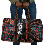 Chimamanda Ngozi Adichie Travel Bag with Monochrome Portrait, The Danger of a Single Story Quote - African Pride