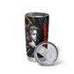 Chimamanda Ngozi Adichie Tumbler Cup with Monochrome Portrait, The Danger of a Single Story Quote - African Pride