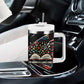 Chimamanda Ngozi Adichie Tumbler With Handle with Monochrome Portrait, The Danger of a Single Story Quote - African Pride