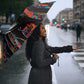 Chimamanda Ngozi Adichie Umbrella with Monochrome Portrait, The Danger of a Single Story Quote - African Pride