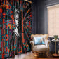 Chimamanda Ngozi Adichie Window Curtain with Monochrome Portrait, The Danger of a Single Story Quote - African Pride