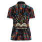 Chimamanda Ngozi Adichie Women Polo Shirt with Monochrome Portrait, The Danger of a Single Story Quote - African Pride