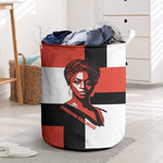 Chimamanda Ngozi Adichie Laundry Basket with Bold Red Portrait, We Should All Be Feminists Quote - African Pride