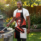 Chimamanda Ngozi Adichie Apron with Bold Red Portrait, We Should All Be Feminists Quote - African Pride