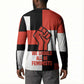 Chimamanda Ngozi Adichie Button Sweatshirt with Bold Red Portrait, We Should All Be Feminists Quote