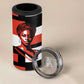 Chimamanda Ngozi Adichie 4 in 1 Can Cooler Tumbler with Bold Red Portrait, We Should All Be Feminists Quote - African Pride