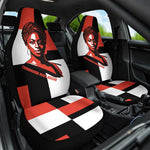 Chimamanda Ngozi Adichie Car Seat Cover with Bold Red Portrait, We Should All Be Feminists Quote - African Pride