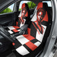 Chimamanda Ngozi Adichie Car Seat Cover with Bold Red Portrait, We Should All Be Feminists Quote - African Pride