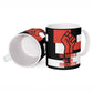 Chimamanda Ngozi Adichie Ceramic Mug with Bold Red Portrait, We Should All Be Feminists Quote - African Pride