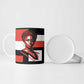 Chimamanda Ngozi Adichie Ceramic Mug with Bold Red Portrait, We Should All Be Feminists Quote - African Pride