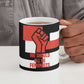 Chimamanda Ngozi Adichie Ceramic Mug with Bold Red Portrait, We Should All Be Feminists Quote - African Pride