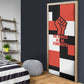 Chimamanda Ngozi Adichie Door Cover with Bold Red Portrait, We Should All Be Feminists Quote - African Pride