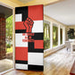 Chimamanda Ngozi Adichie Door Cover with Bold Red Portrait, We Should All Be Feminists Quote - African Pride