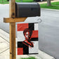 Chimamanda Ngozi Adichie Garden Flag with Bold Red Portrait, We Should All Be Feminists Quote - African Pride