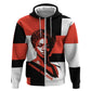Chimamanda Ngozi Adichie Hoodie with Bold Red Portrait, We Should All Be Feminists Quote - African Pride